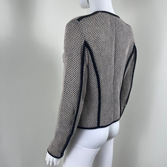 Etcetera Size 6 Cotton Crochet Open Knit Office Blazer Cardigan Contemporary - Picture 7 of 12